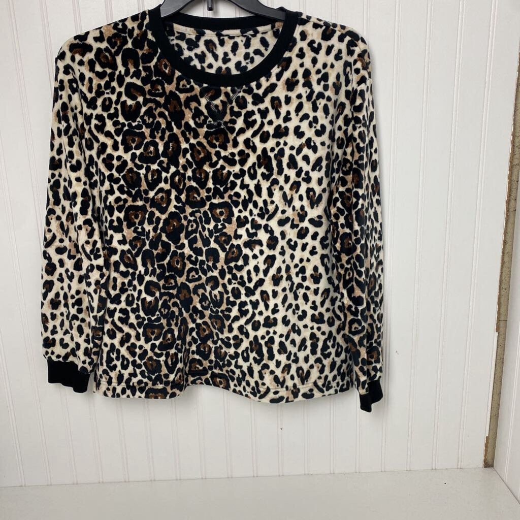 CHEETA VELOUR LONG SLEEVED