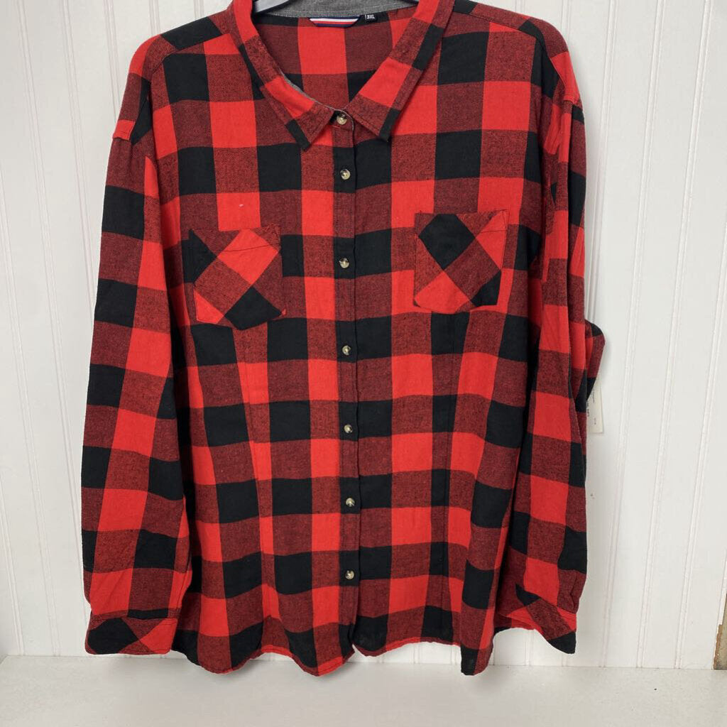 RED AND BLACK FLANNEL