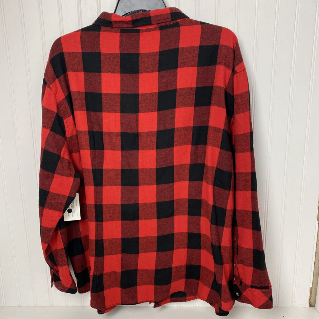 RED AND BLACK FLANNEL