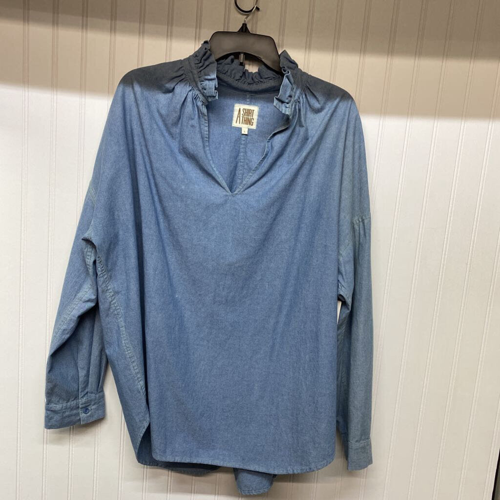 LONG SLEEVE DENIM SHIRT