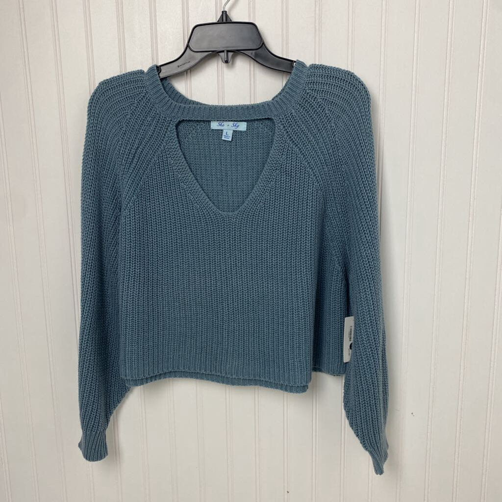 LOOSE KNIT CROP SWEATER