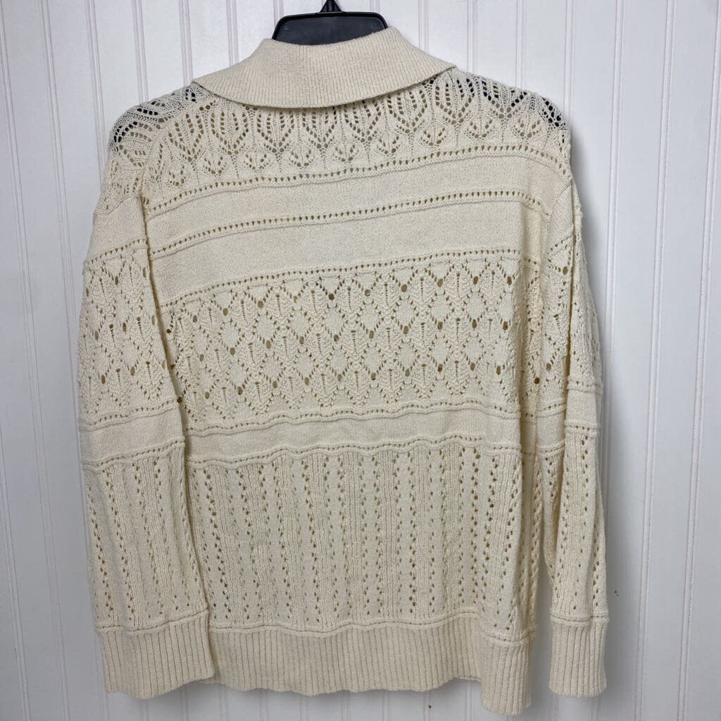 COTTON SWEATER W/COLLAR