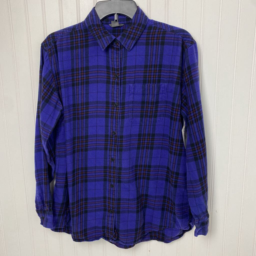 BLUE PLAID FLANNEL SHIRT