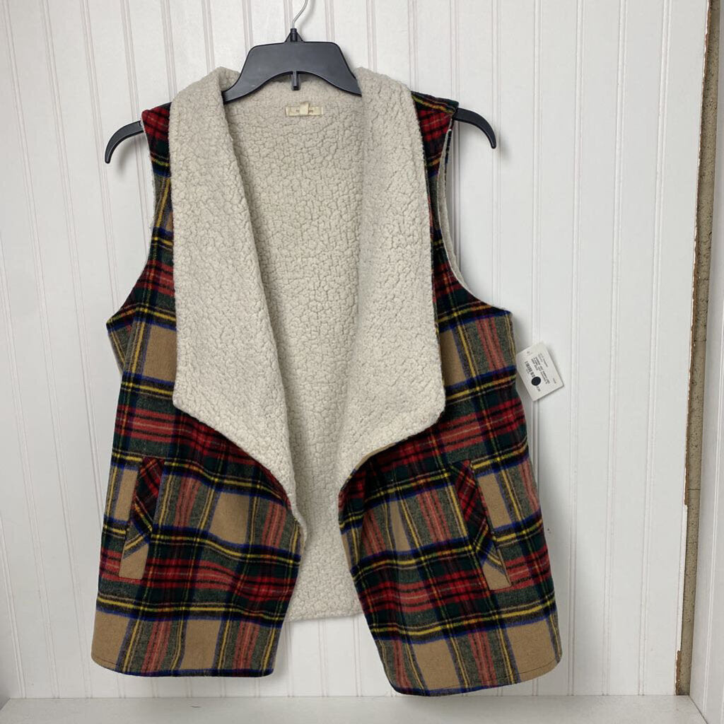 SHERPA LINED FLANNEL VEST