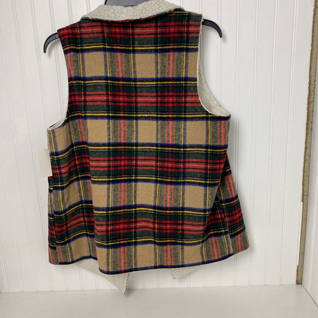 SHERPA LINED FLANNEL VEST