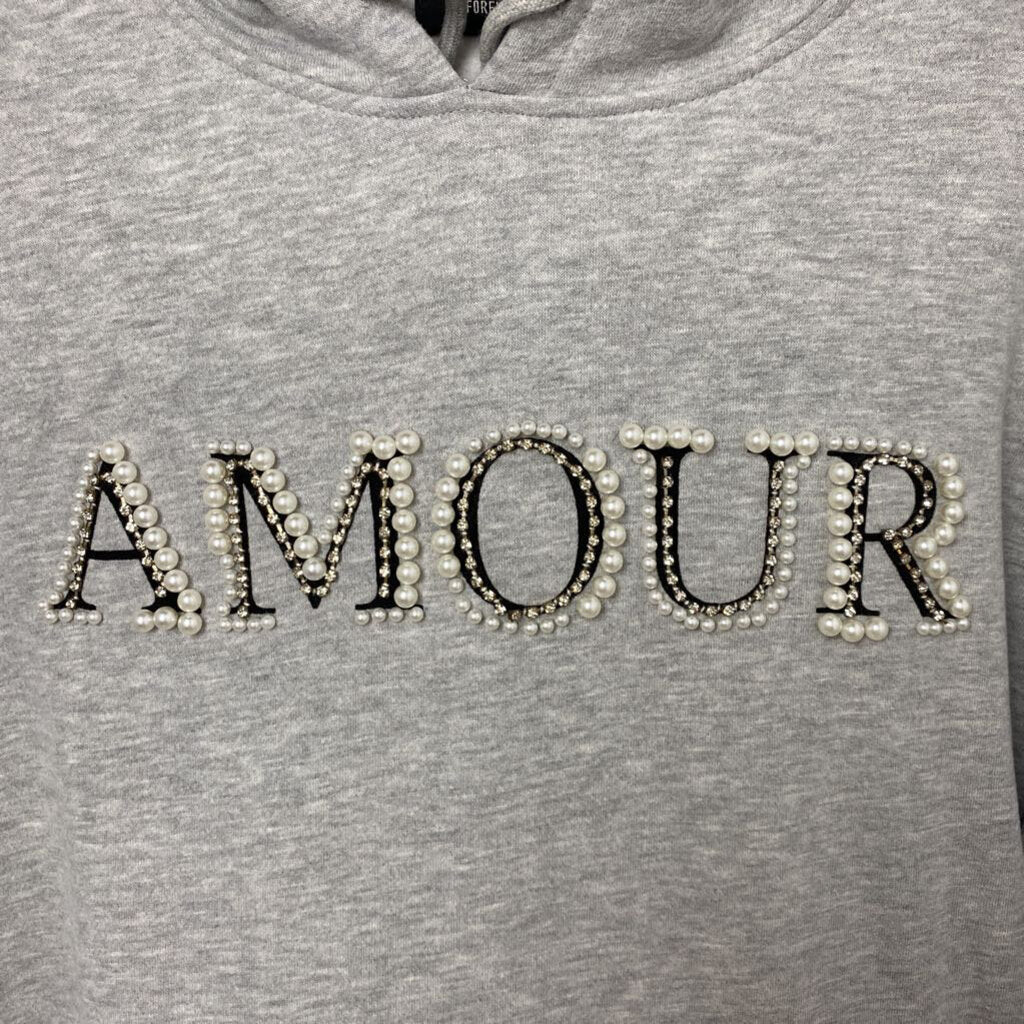 EMBELLISHED HOODED SWEATSHIRT
