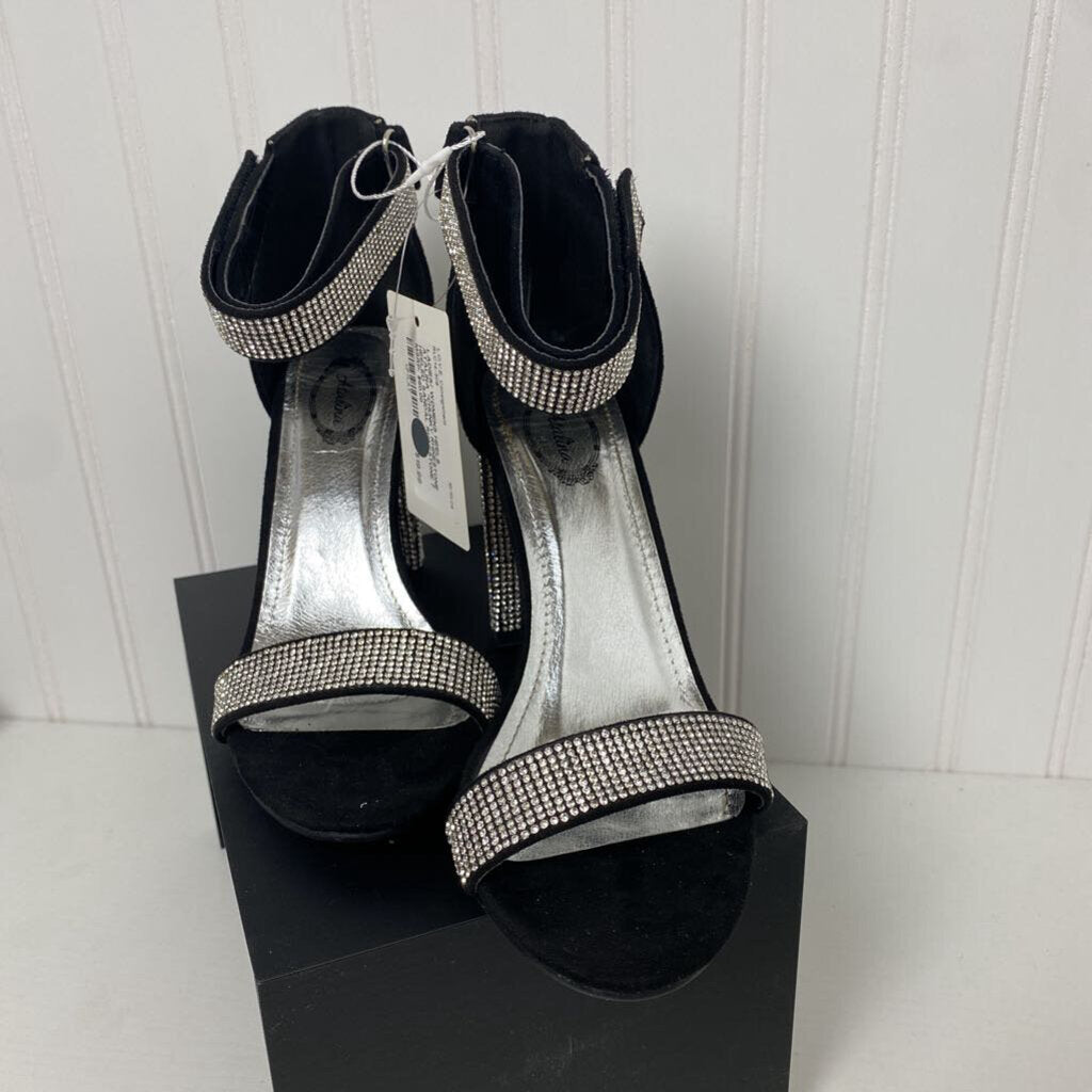*CHUNKY RHINESTONE HEELED SANDAL