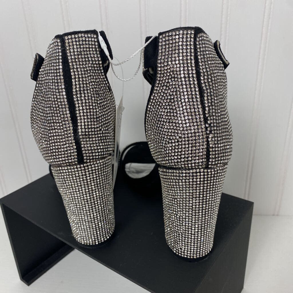 *CHUNKY RHINESTONE HEELED SANDAL
