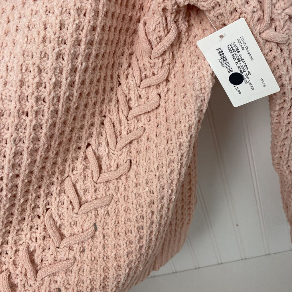 LOOSE KNIT LACED SIDES