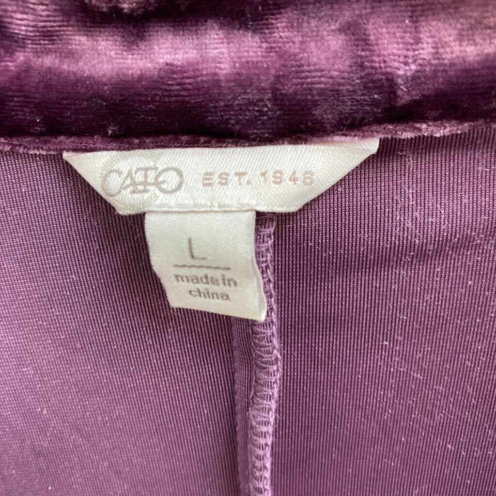 *COLLARED LONG SLEEVE LONG VELVET CARDIGAN WITH POCKETS